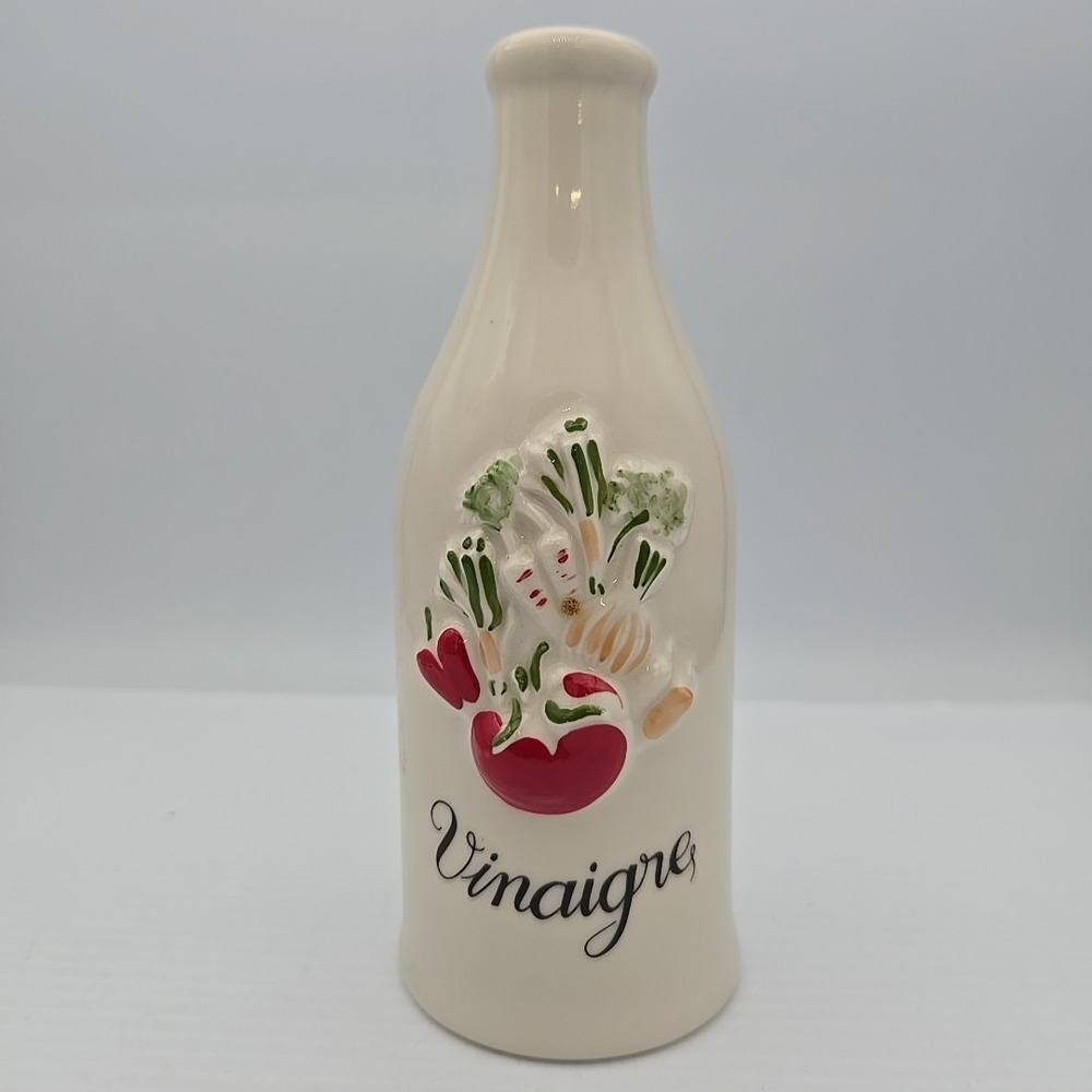 REVOL France Vinegar‎ Cruet Bottle Vinaigre Dispenser Bottle White